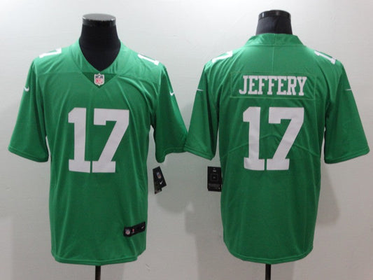 Men's Philadelphia Eagles Alshon Jeffery #17 Green Game Jerseys