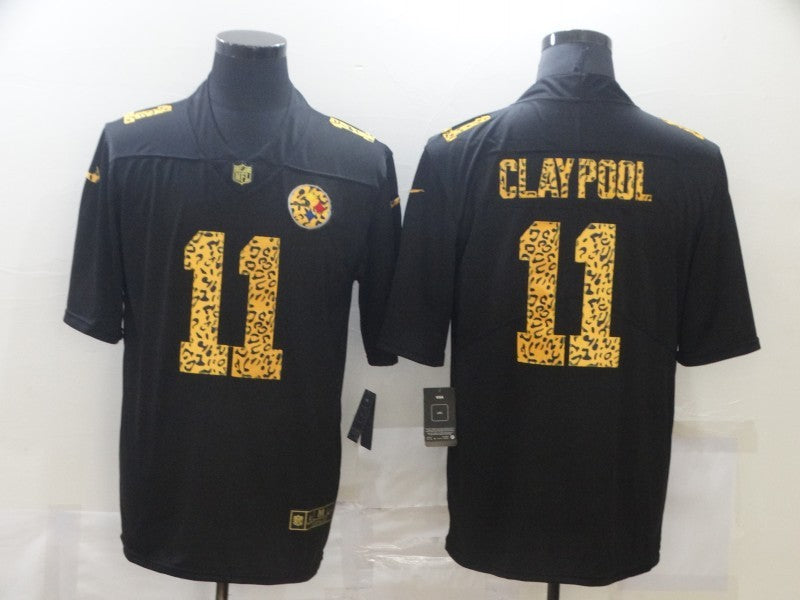 Men's Pittsburgh Steelers Chase Claypool #11 Black Game Jerseys