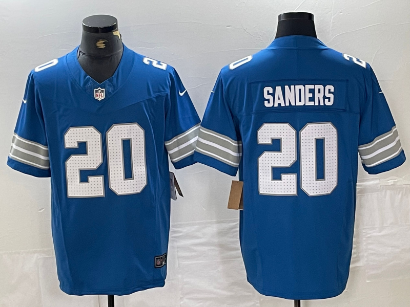 Men's Detroit Lions Barry Sanders #20 Blue Vapor F.U.S.E. Limited Jerseys