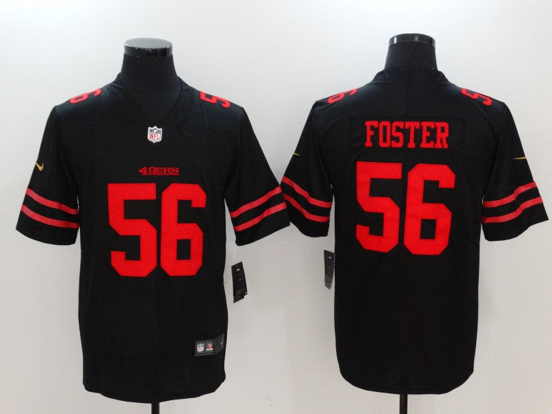 Men's San Francisco 49ers Ruben Foster #56 Black Game Player Jerseys
