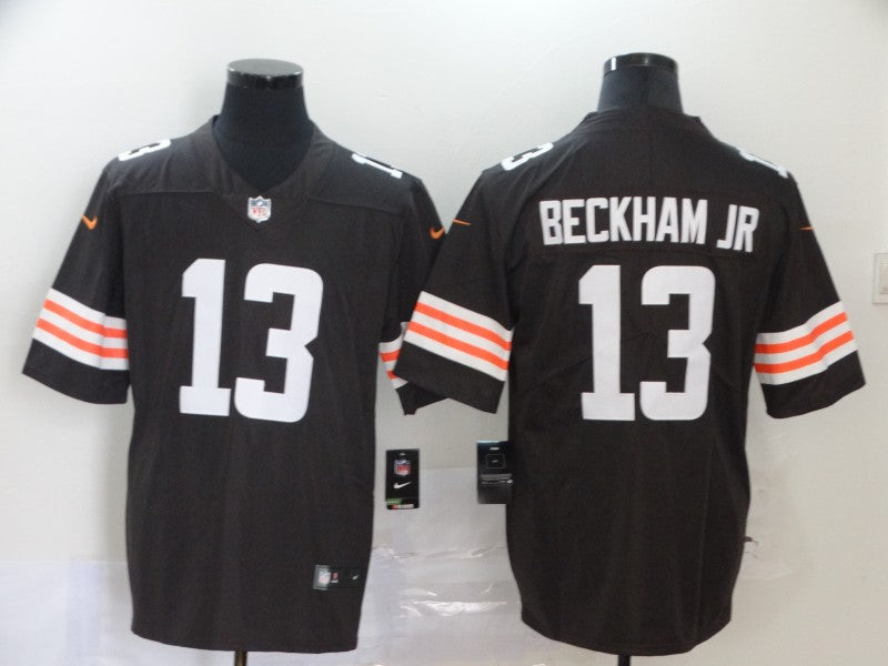 Men's Cleveland Browns Odell Beckham Jr. #13 Brown Game Player Jerseys