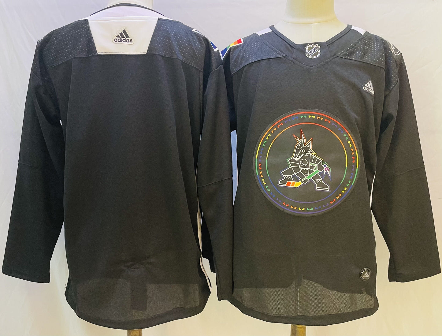 Men's Arizona Coyotes Black Blank Player Jerseys