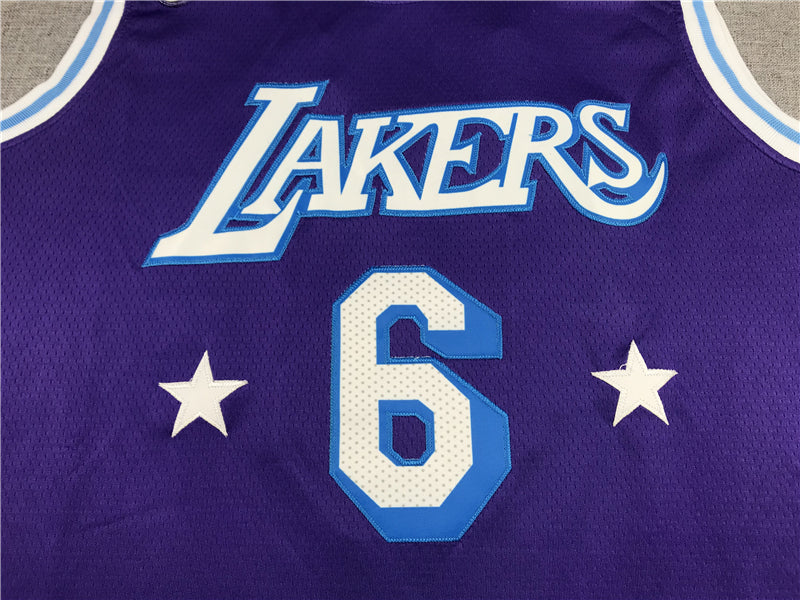 Men's Los Angeles Lakers LeBron James Purple Swingman Jerseys - City Edition
