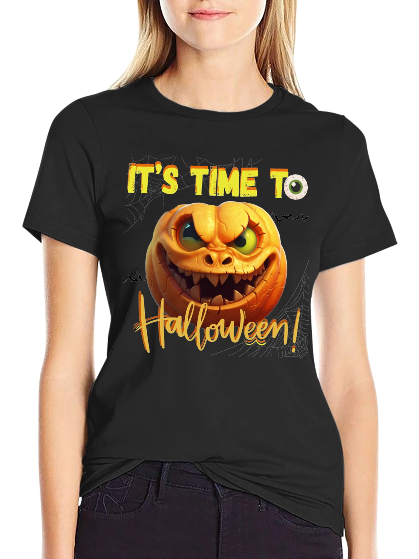 Halloween Pumpkin T-Shirt - Spooky Season Apparel