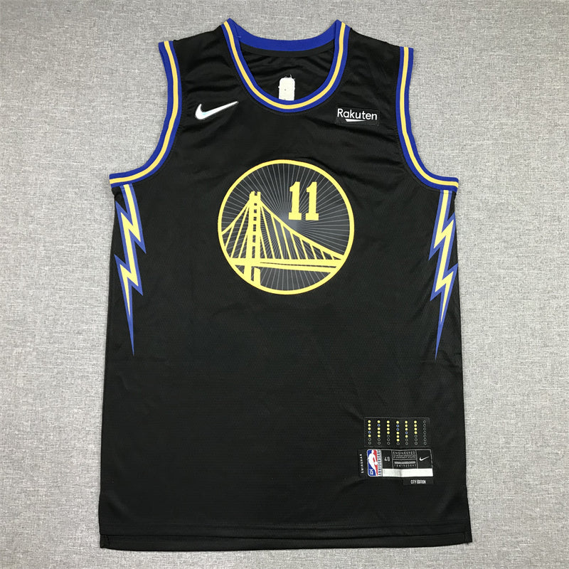 Men's Golden State Warriors Klay Thompson #11 City Edition Black Classic Jerseys