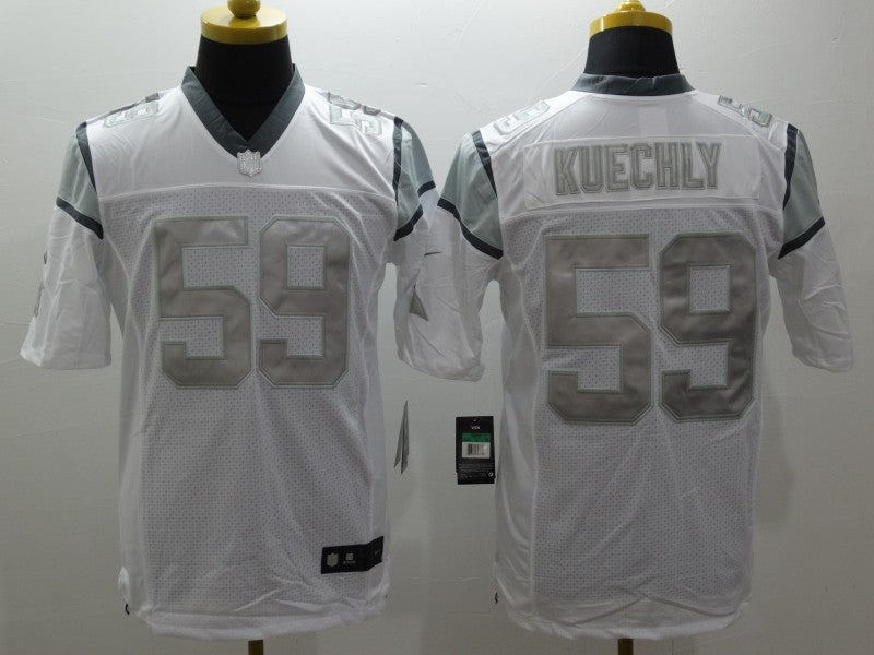 Men's Carolina Panthers Luke Kuechly #59 White Player Game Jerseys