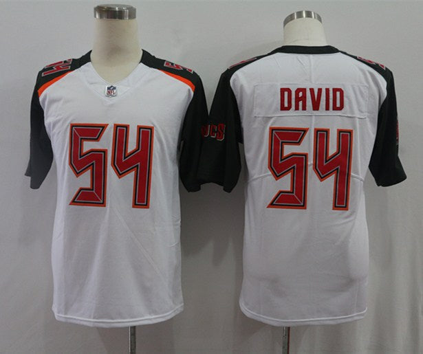 Men's Tampa Bay Buccaneers Lavonte David #54 White Game Jerseys