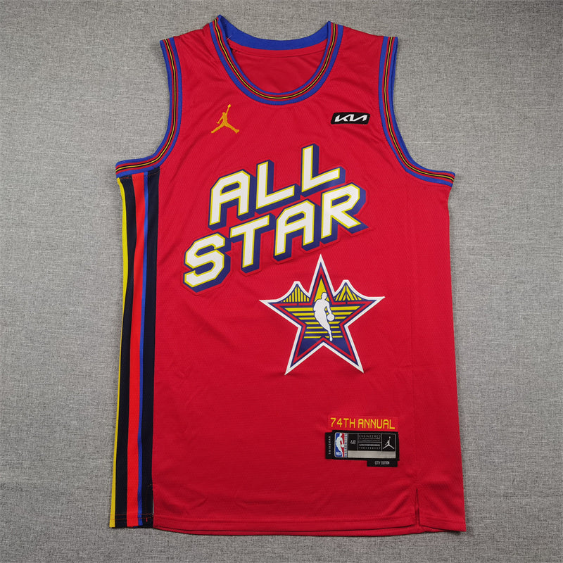 Men's San Antonio Spurs Victor Wembanyama #1 Red 2025 NBA All-Star Game Swingman Player Jerseys