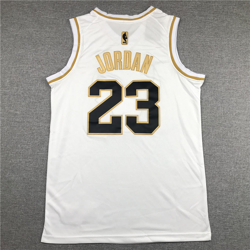 Men's Chicago Bulls Michael Jordan #23 White Classics Swingman Player Jerseys