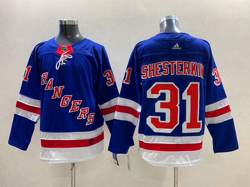 Men's New York Rangers Igor Shesterkin #31 Blue Player Game Jerseys