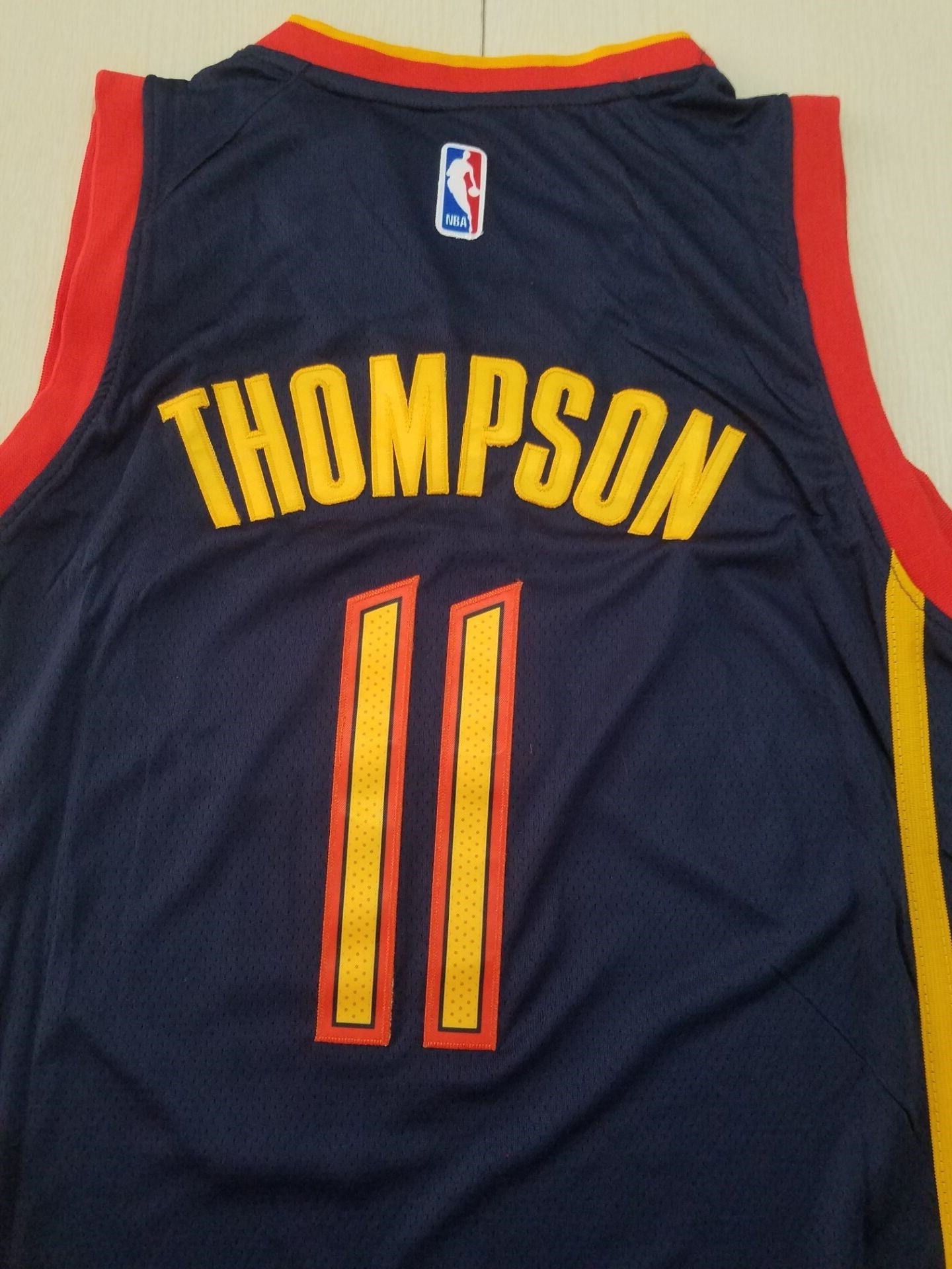 Men's Golden State Warriors Klay Thompson #11 Navy Hardwood Classics Jerseys