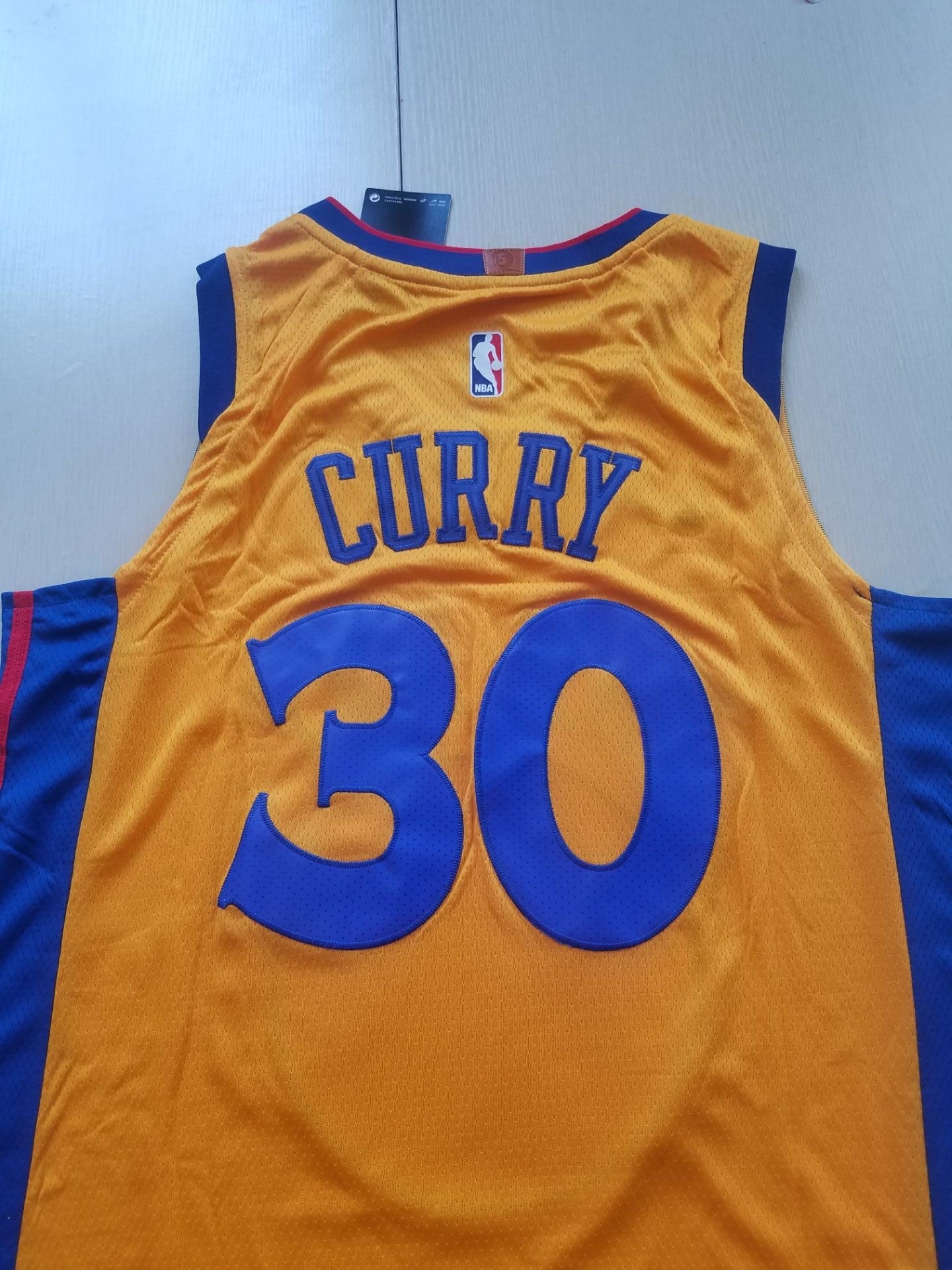 Men's Golden State Warriors Stephen Curry Yellow Replica Jerseys - City Edition