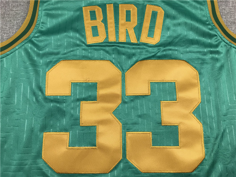 Men's Boston Celtics Larry Bird 1985-86 Green Hardwood Classics Swingman Jerseys