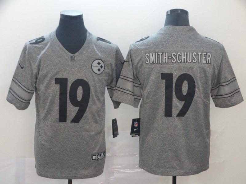 Men's Pittsburgh Steelers JuJu Smith-Schuster #19 Gray Alternate Game Jerseys
