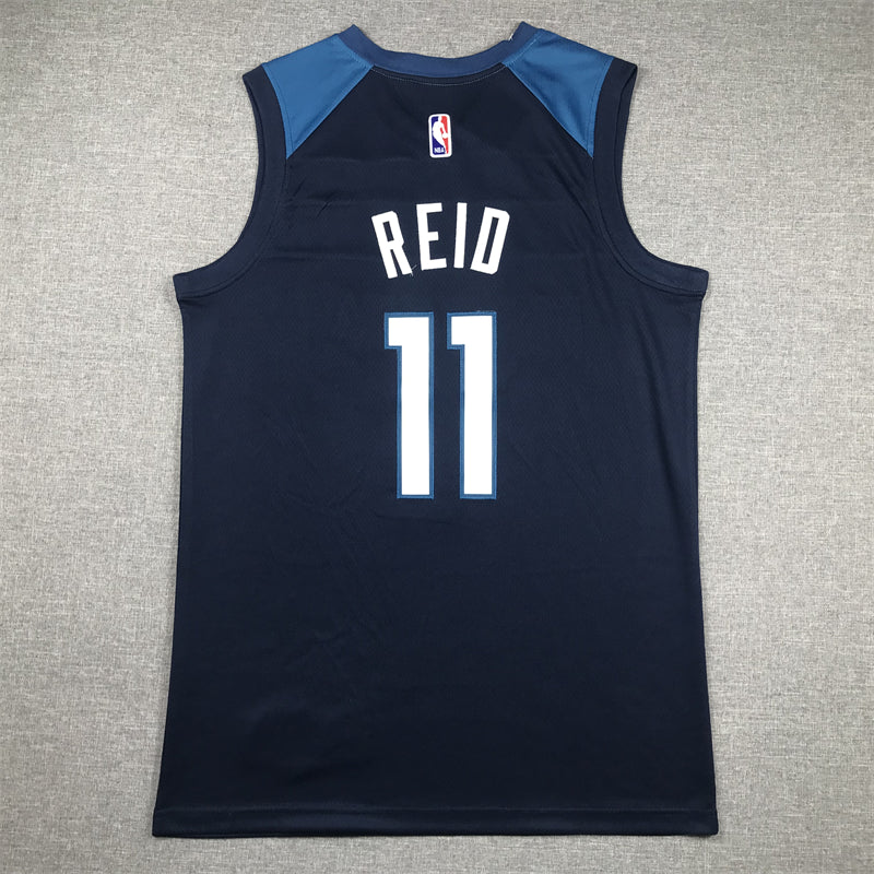 Men's Minnesota Timberwolves Naz Reid #11 Navy Swingman Jerseys - Icon Edition