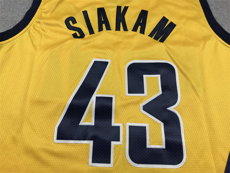 Men's Indiana Pacers Pascal Siakam #43 Gold Swingman Jerseys - Statement Edition