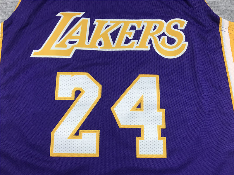 Men's Los Angeles Lakers Kobe Bryant Purple Hardwood Classics Authentic Jerseys