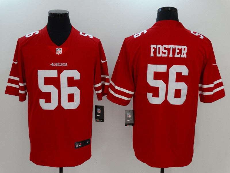 Men's San Francisco 49ers Ruben Foster #56 Red Game Player Jerseys