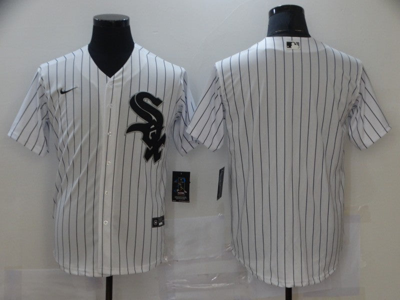 Men's Chicago White Sox White Home Replica Blank Jerseys