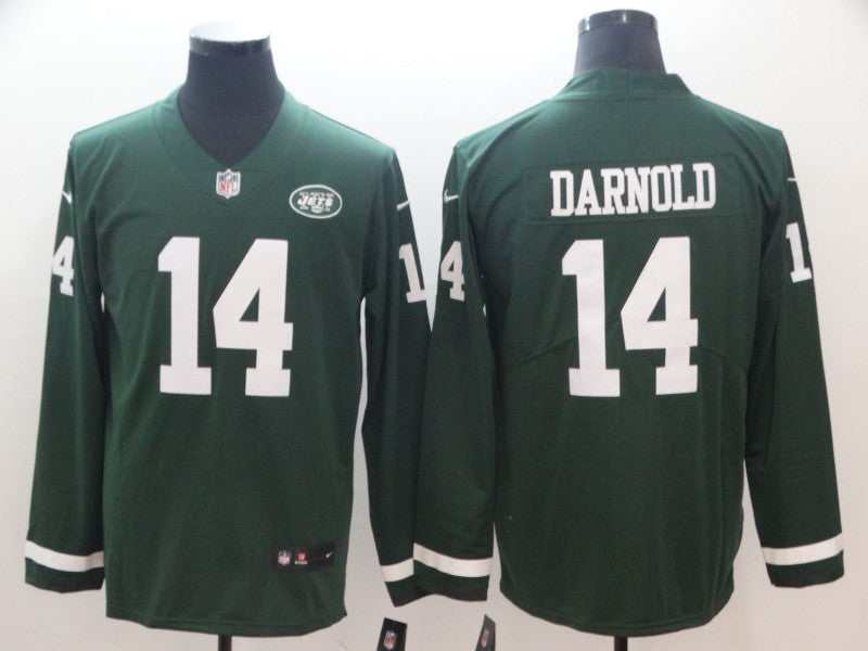 Men's New York Jets Sam Darnold #14 Green Game Jerseys