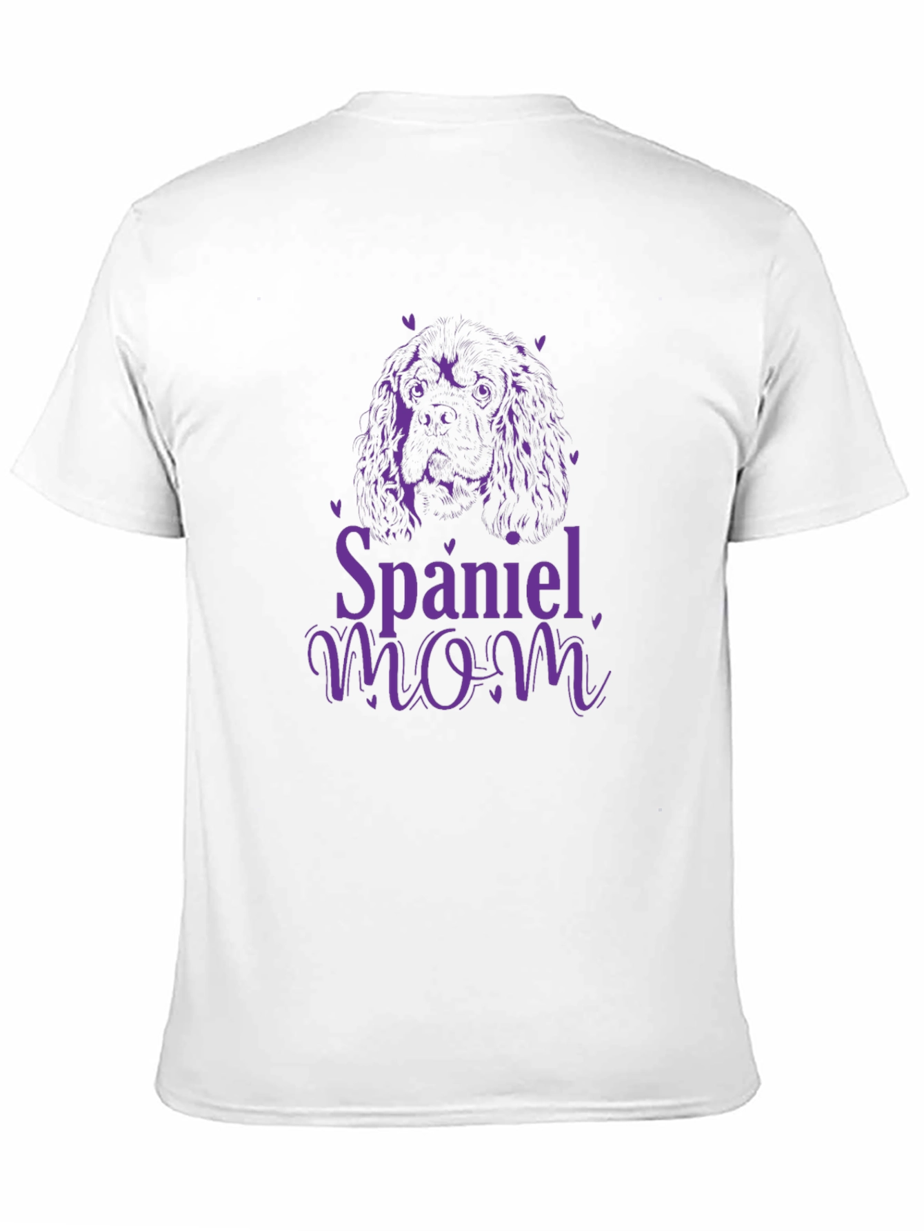 Spaniel Mom Black Graphic T-Shirt