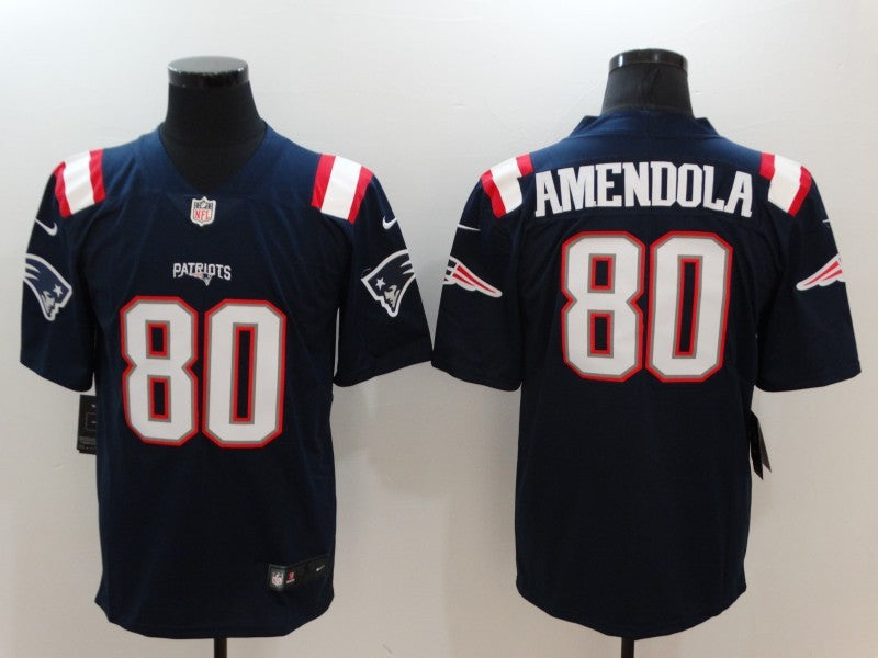 Men's New England Patriots Danny Amendola #80 Navy Game Player Jerseys
