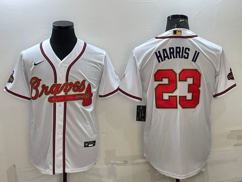 Men's Atlanta Braves Michael Harris II #23 White Replica Player Jerseys