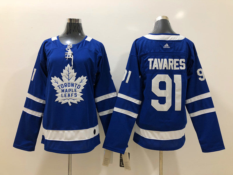 Men's Toronto Maple Leafs John Tavares #91 Blue Authentic Player Jerseys