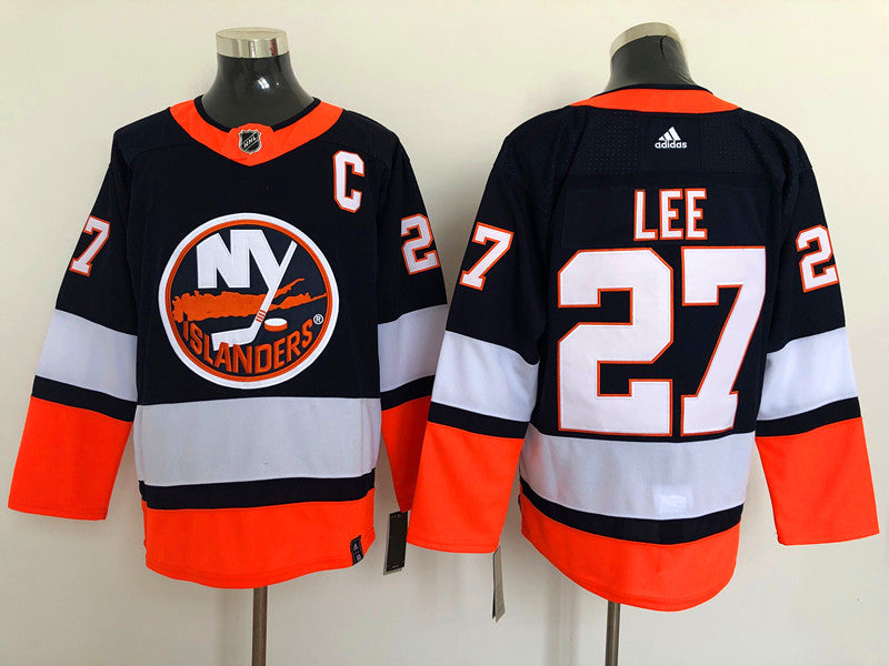 Men's New York Islanders Anders Lee #27 Black Player Game Jerseys