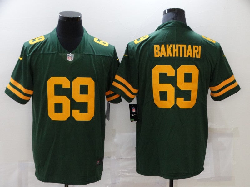 Men's Green Bay Packers David Bakhtiari #69 Green Game Player Jerseys