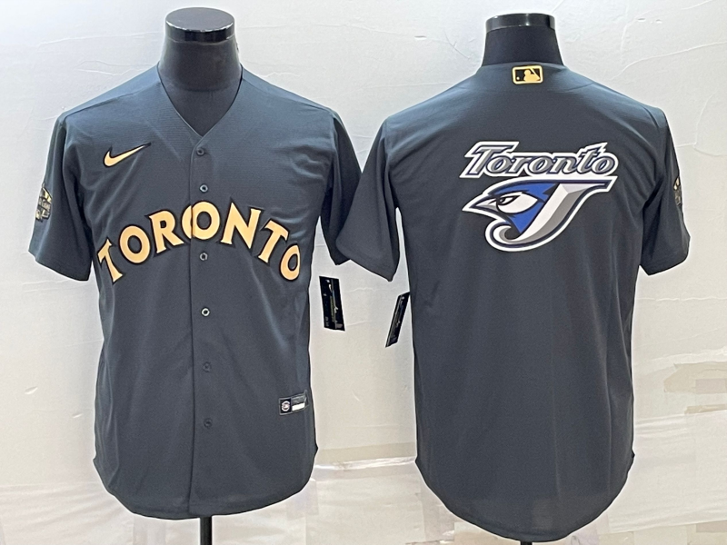 Men's Toronto Blue Jays Gray Replica Player Jerseys