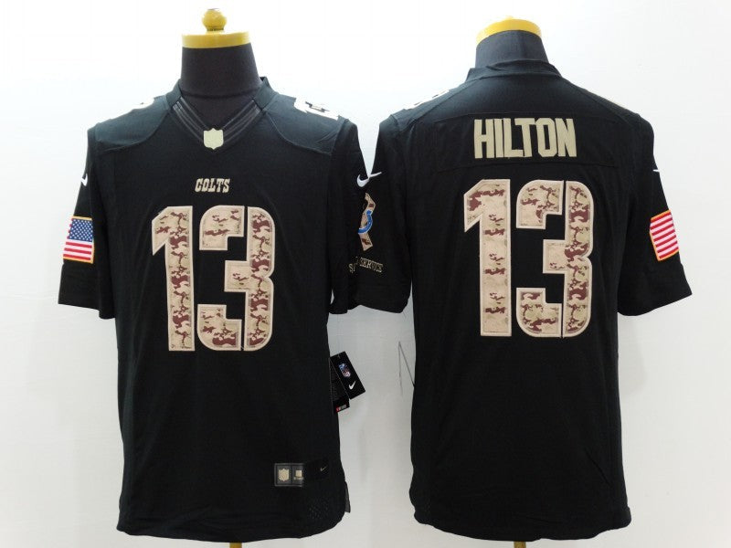 Men's Indianapolis Colts T.Y. Hilton #13 Black Game Player Jerseys