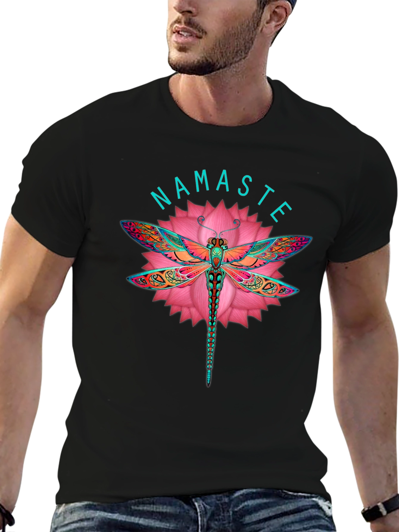 Namaste Dragonfly Graphic Tee