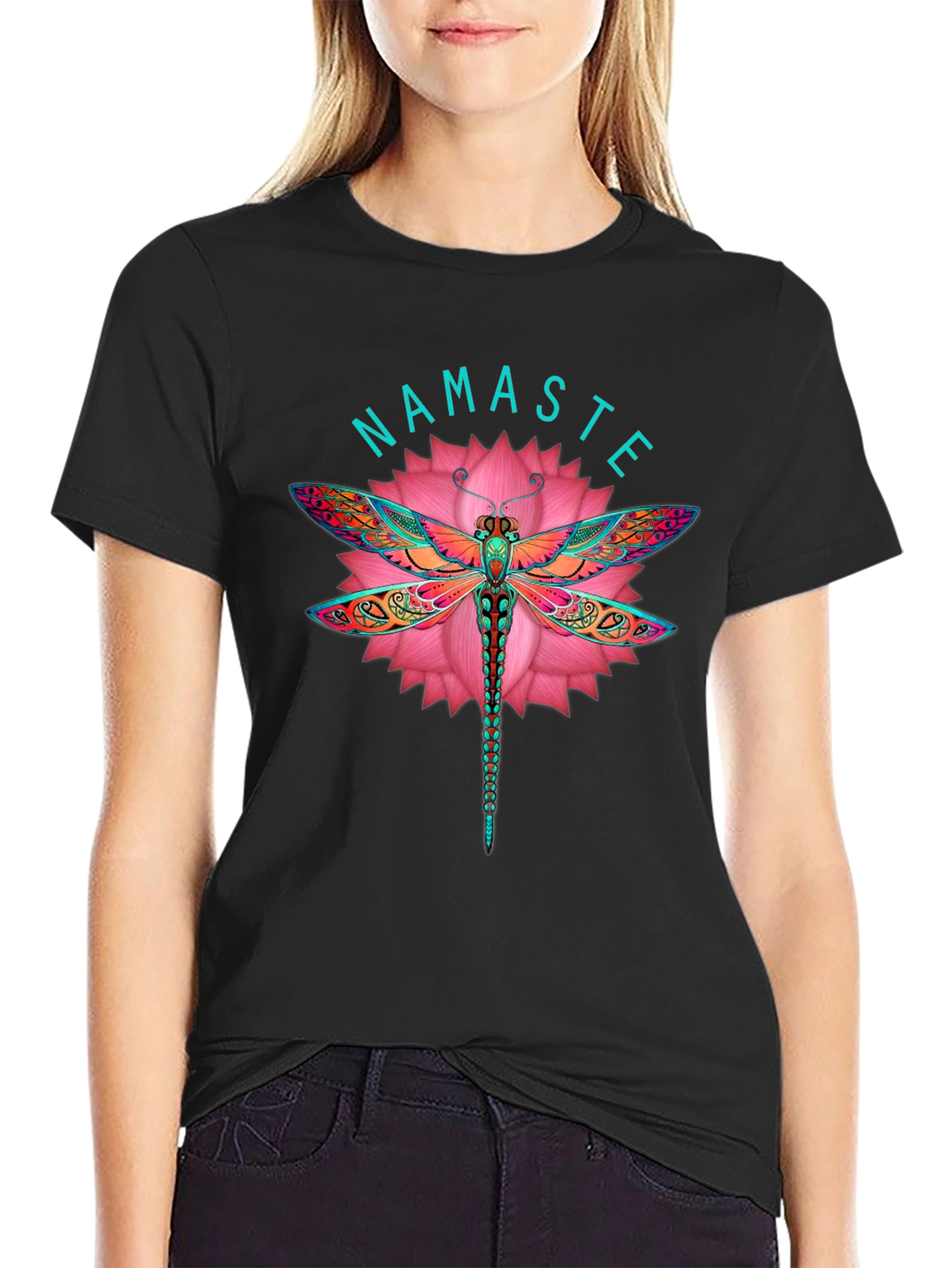 Namaste Dragonfly Graphic Tee
