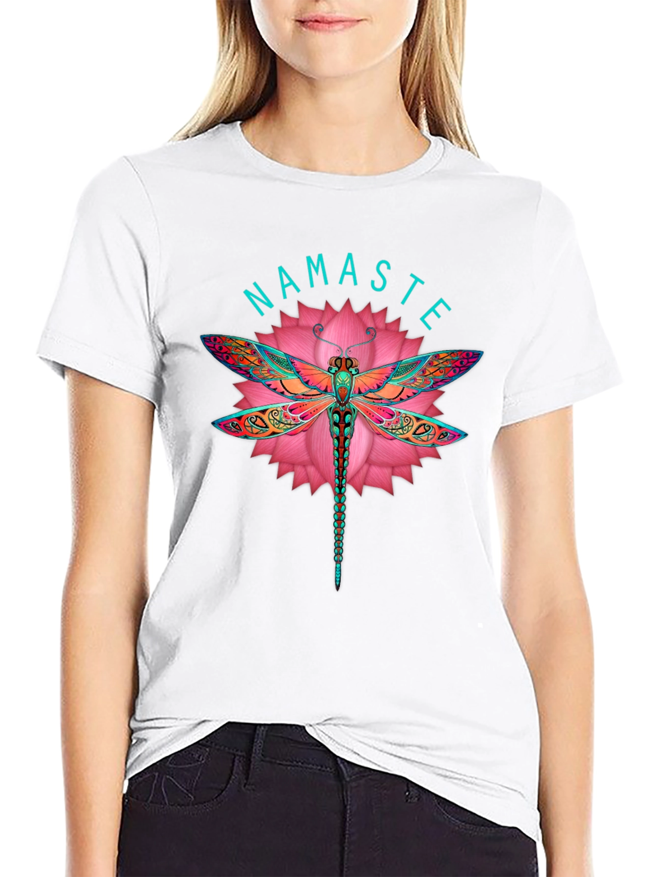 Namaste Dragonfly Graphic Tee