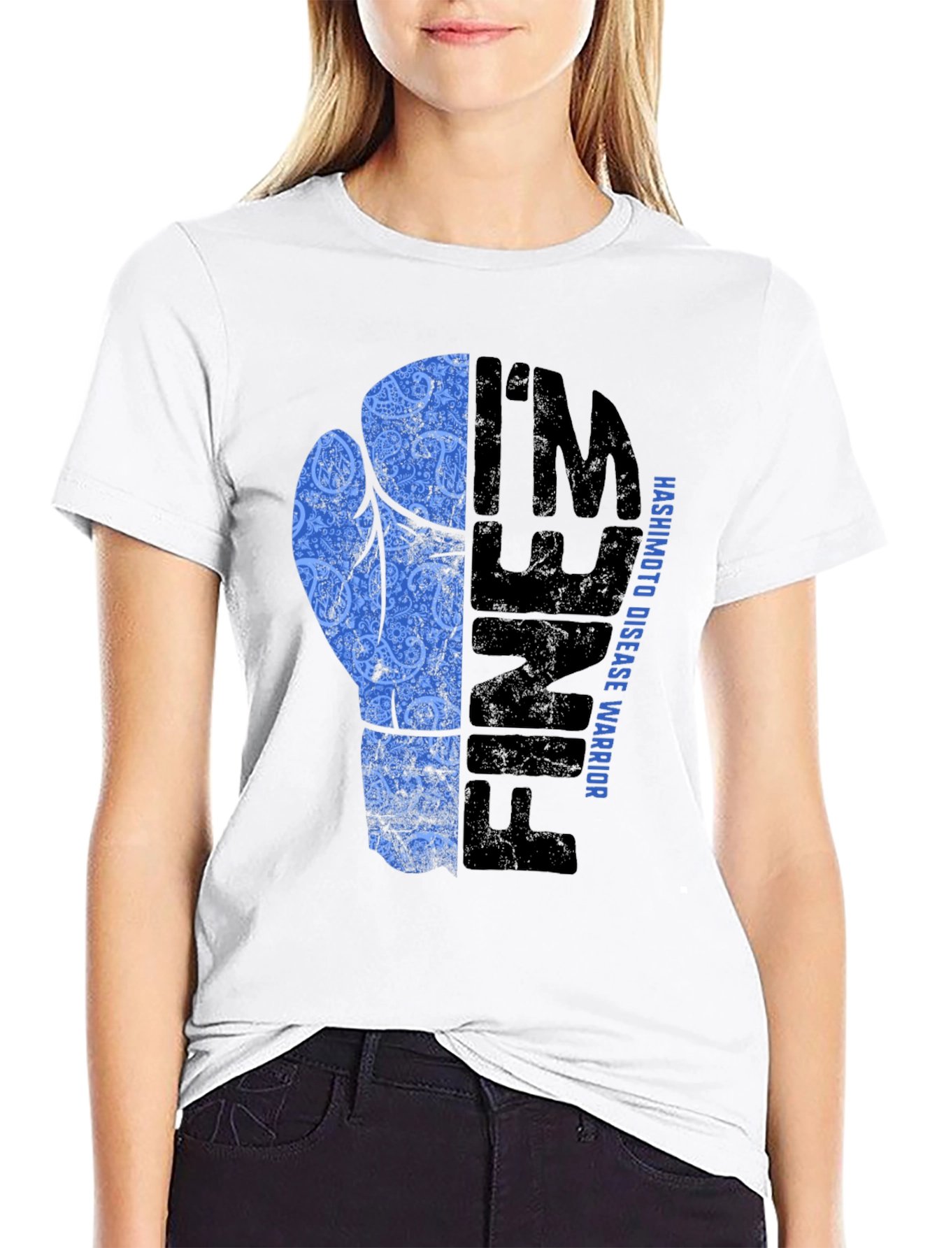 Hashimotos Disease Warrior Boxing Glove T-Shirt