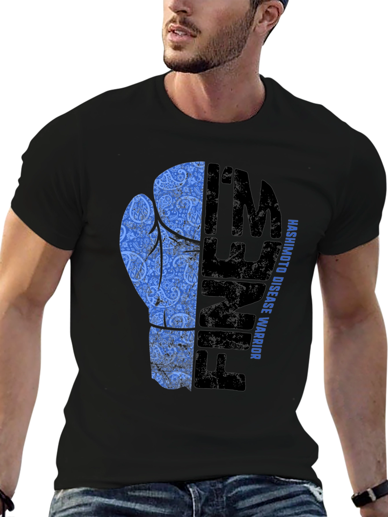 Hashimotos Disease Warrior Boxing Glove T-Shirt