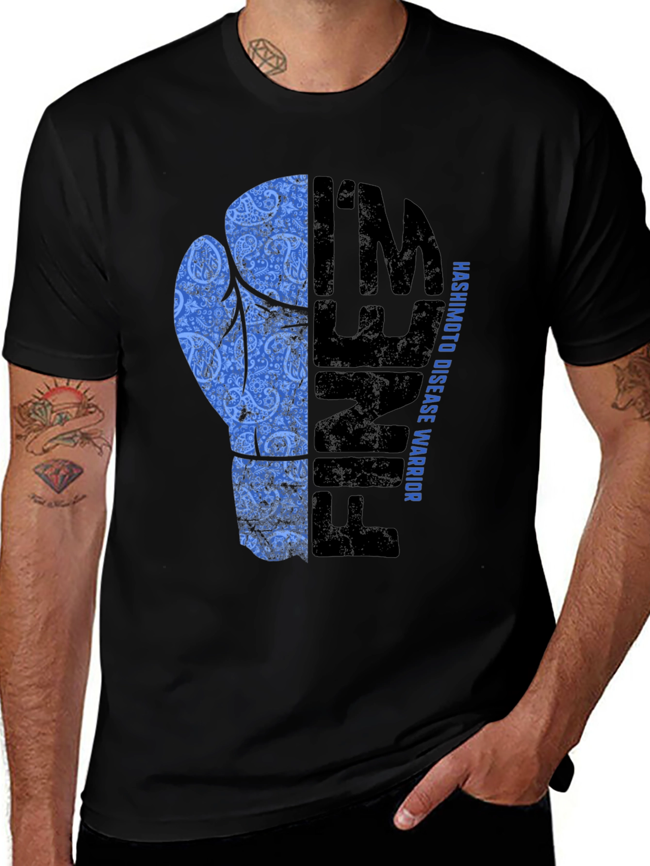 Hashimotos Disease Warrior Boxing Glove T-Shirt