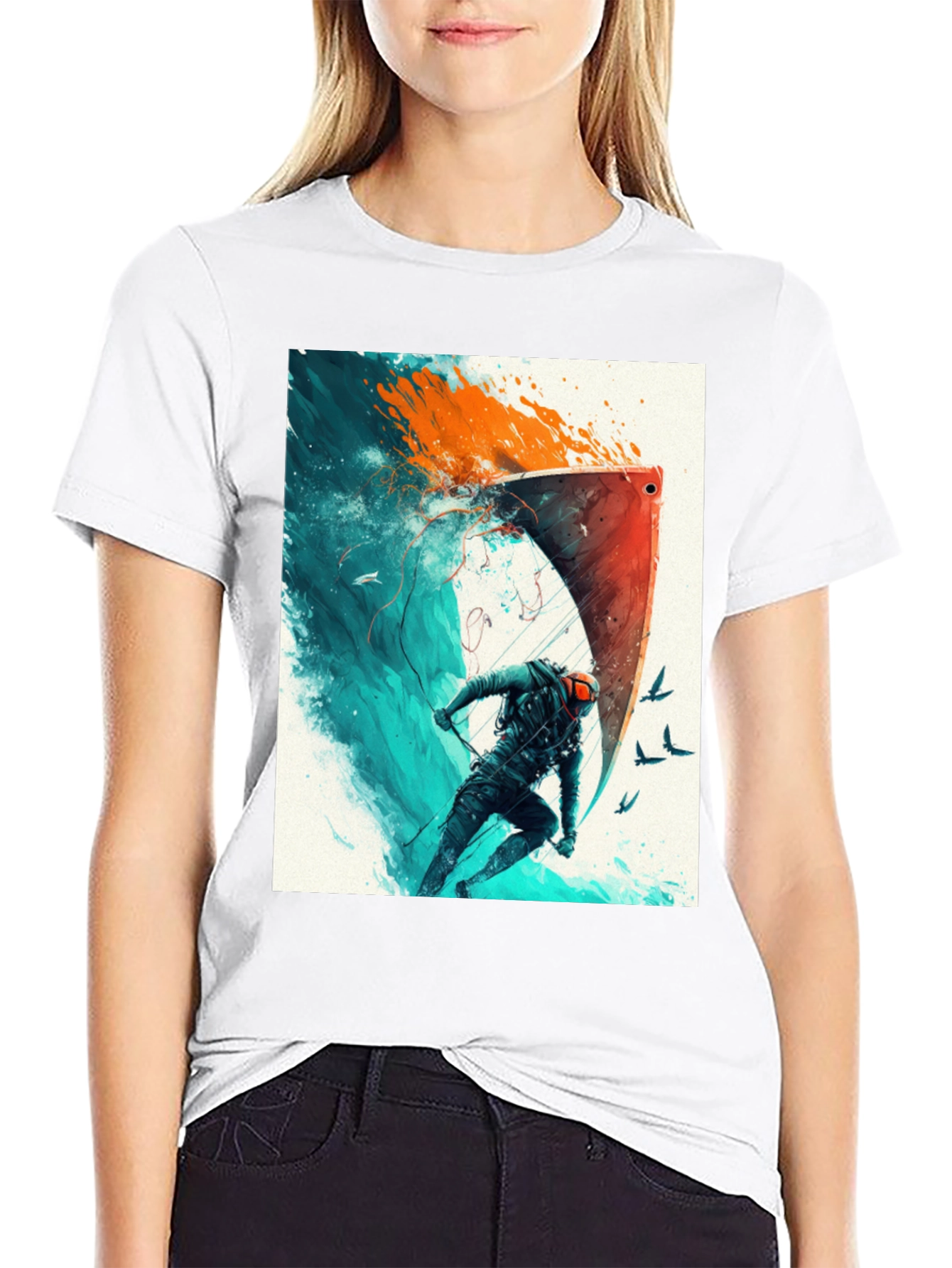 Epic Watersports Graphic Tee - Black Cotton Blend