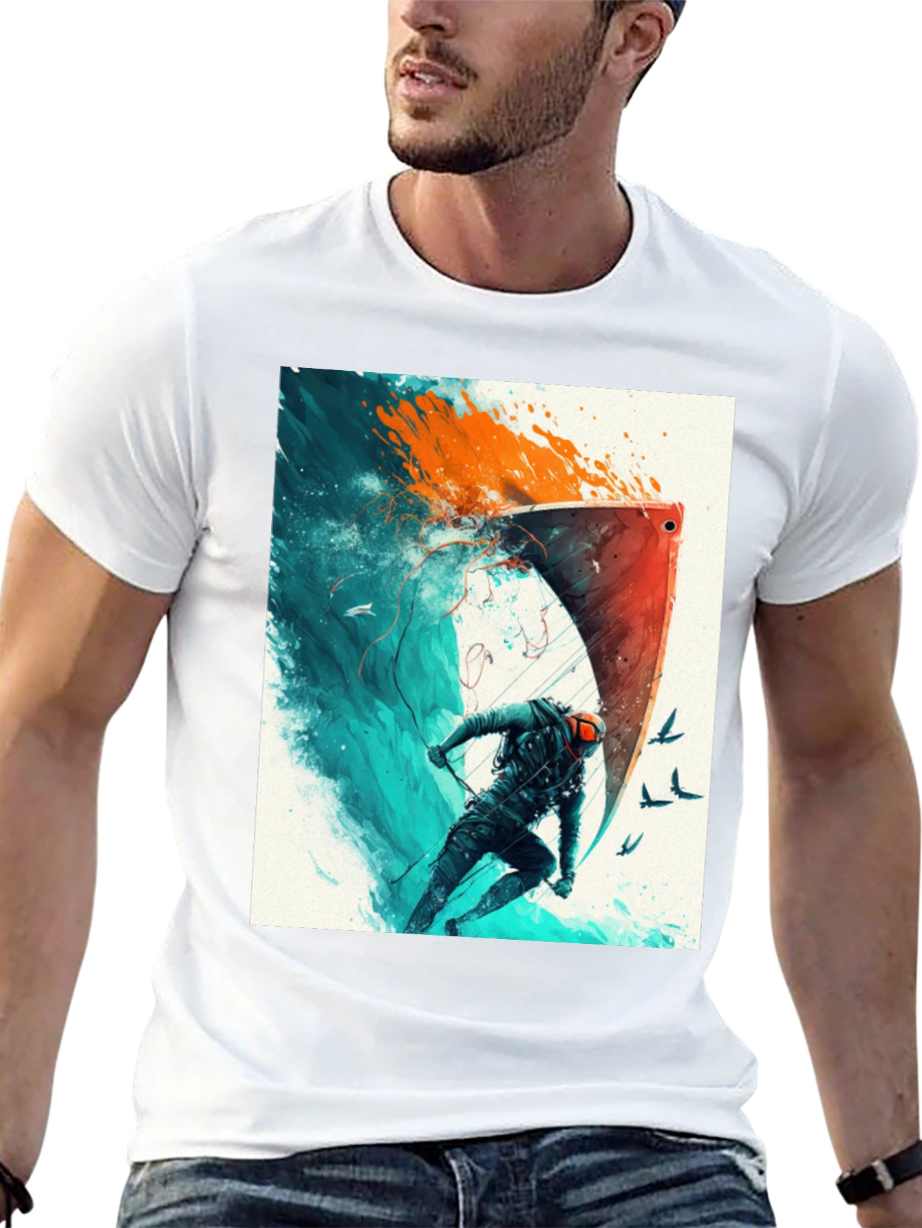 Epic Watersports Graphic Tee - Black Cotton Blend