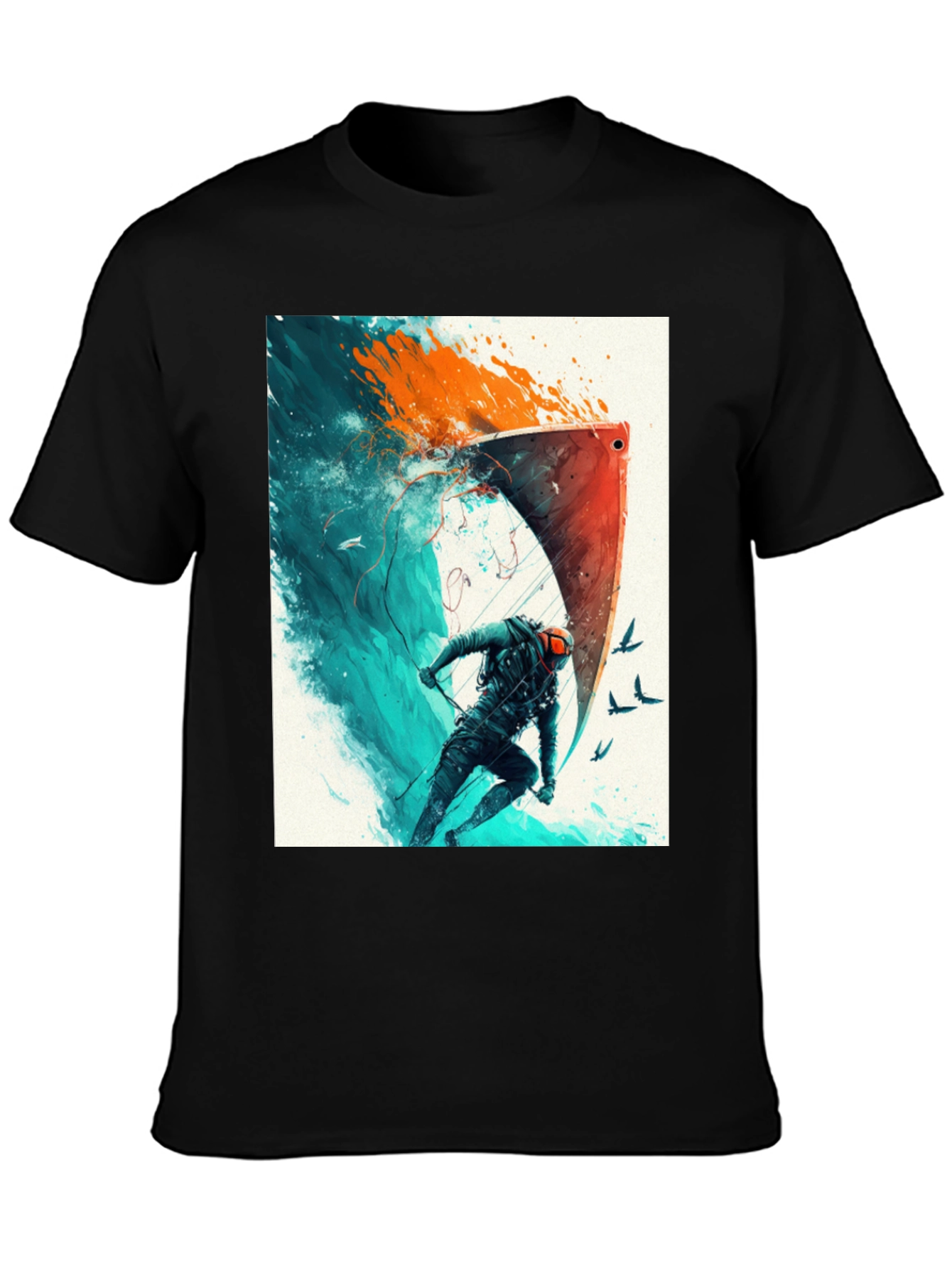 Epic Watersports Graphic Tee - Black Cotton Blend