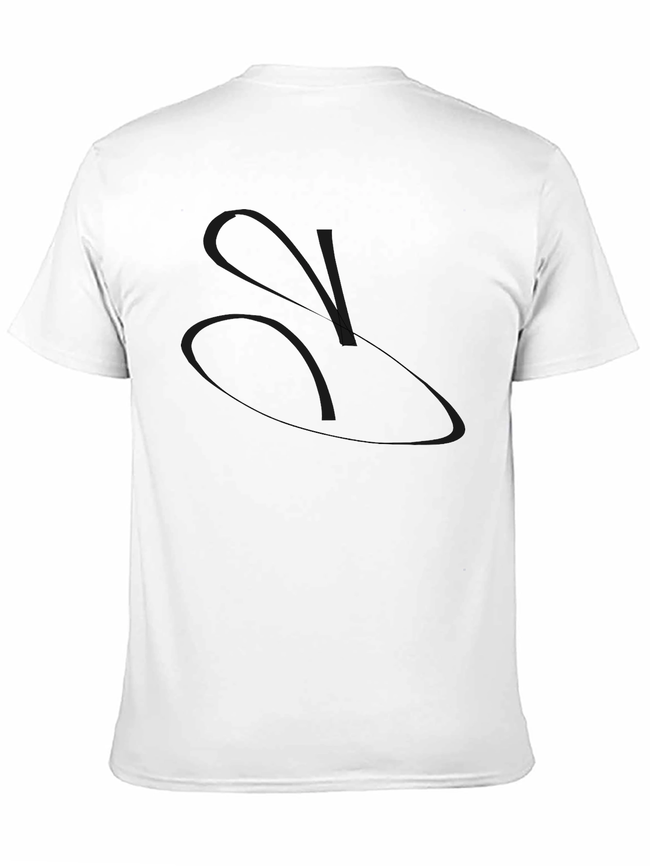 Modern Black Graphic Tee - Abstract Design