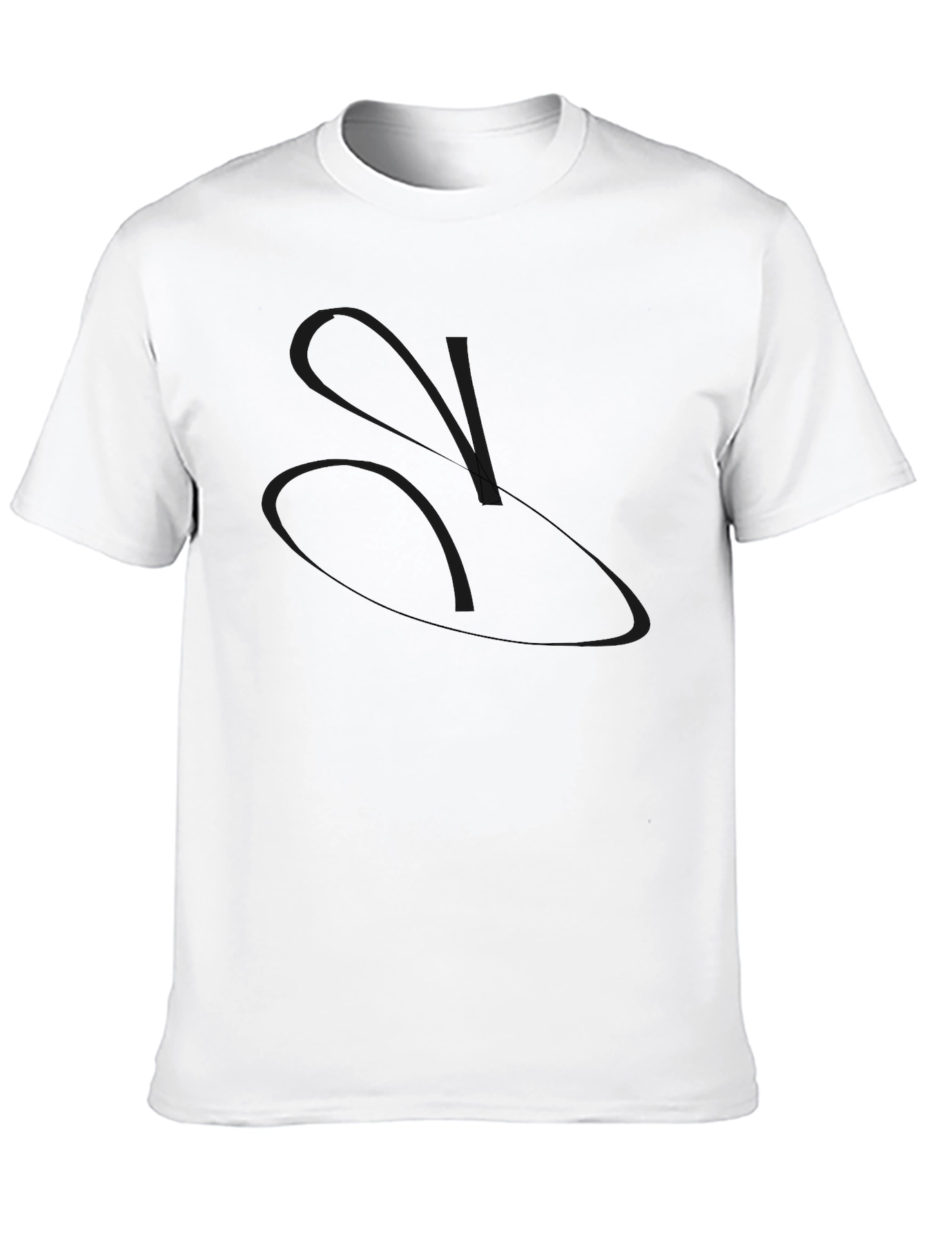 Modern Black Graphic Tee - Abstract Design