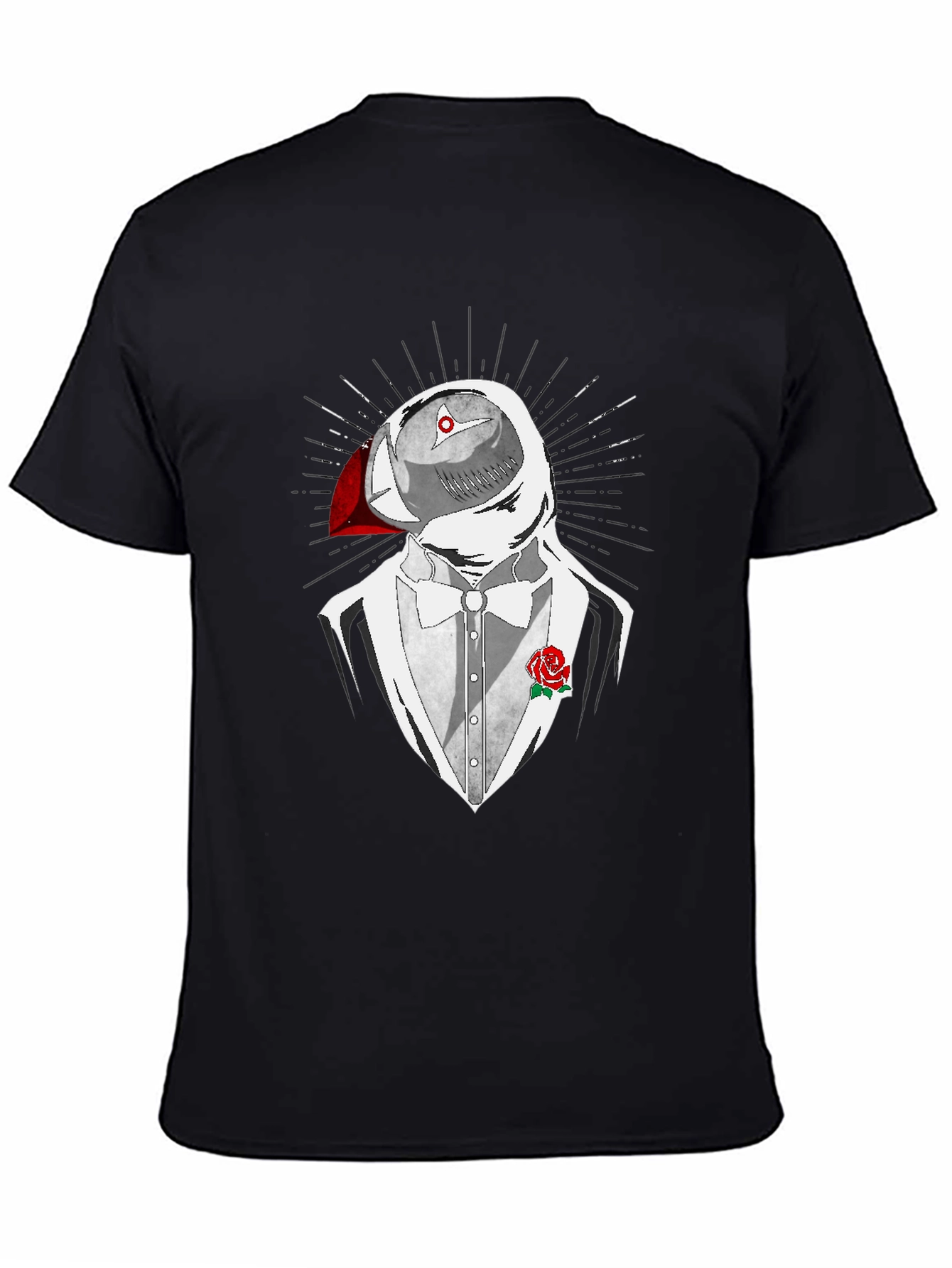 Puffin Tuxedo T-Shirt - Quirky Animal Design