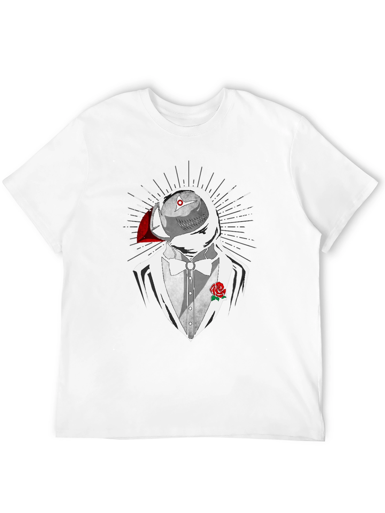 Puffin Tuxedo T-Shirt - Quirky Animal Design