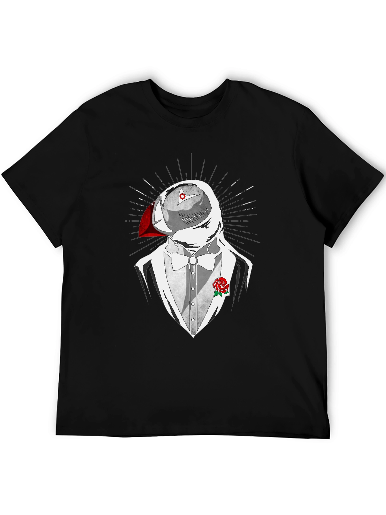 Puffin Tuxedo T-Shirt - Quirky Animal Design