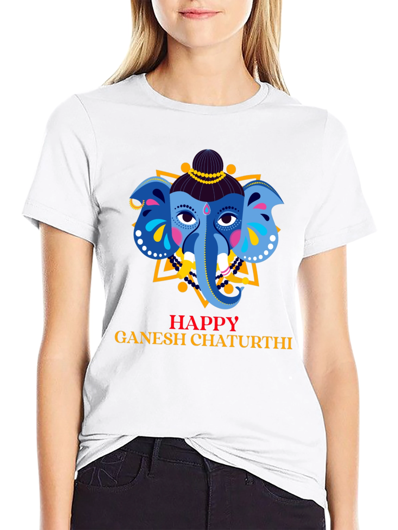 Happy Ganesh Chaturthi Graphic T-Shirt