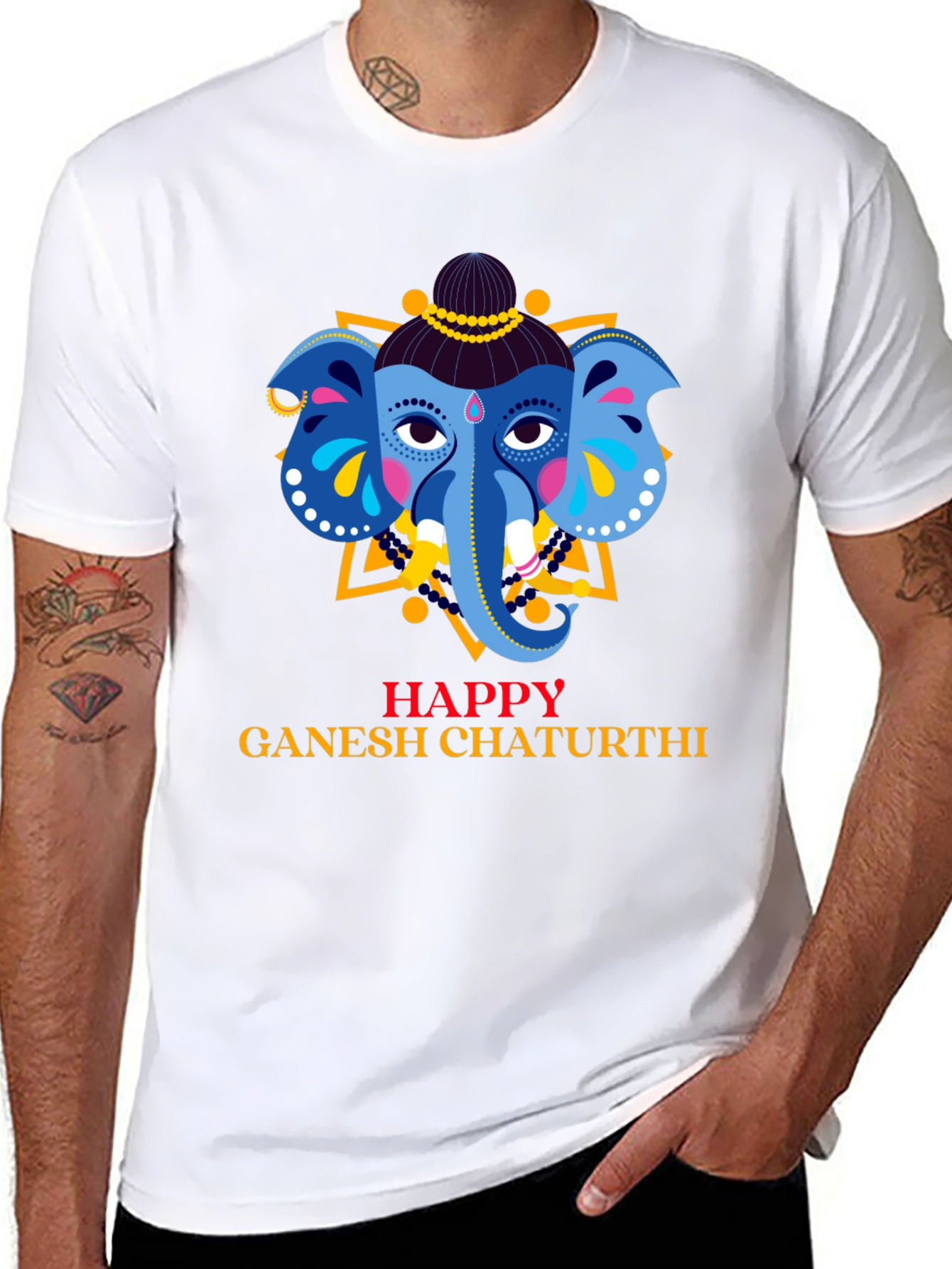 Happy Ganesh Chaturthi Graphic T-Shirt