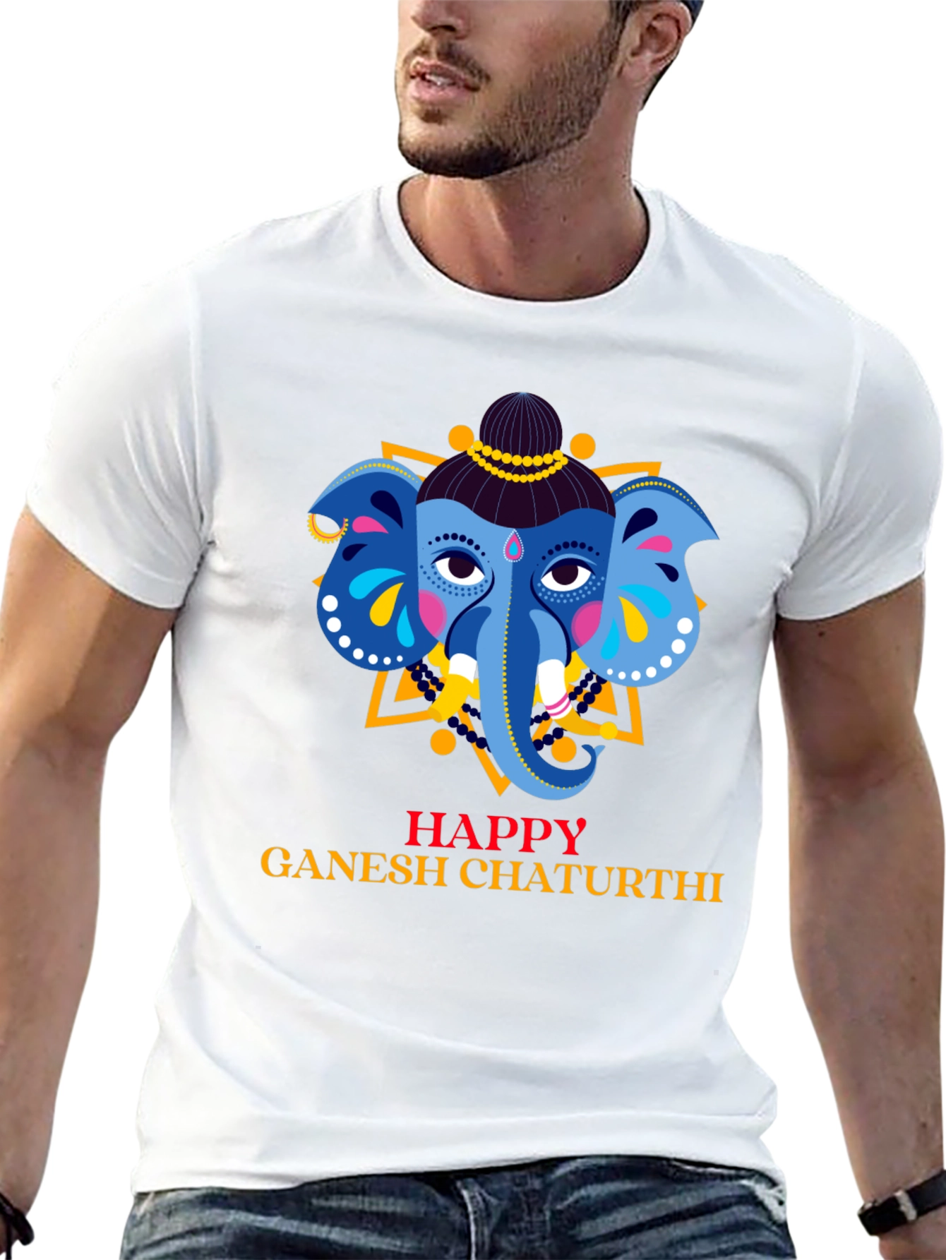 Happy Ganesh Chaturthi Graphic T-Shirt