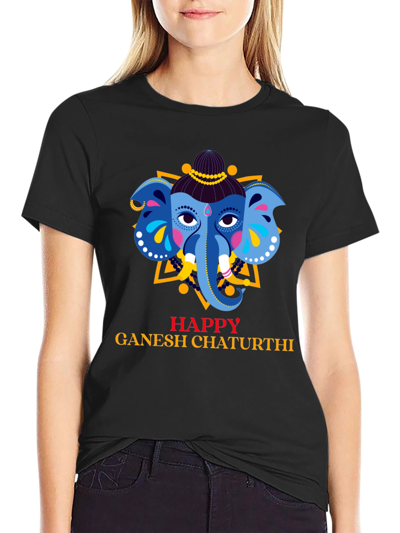 Happy Ganesh Chaturthi Graphic T-Shirt